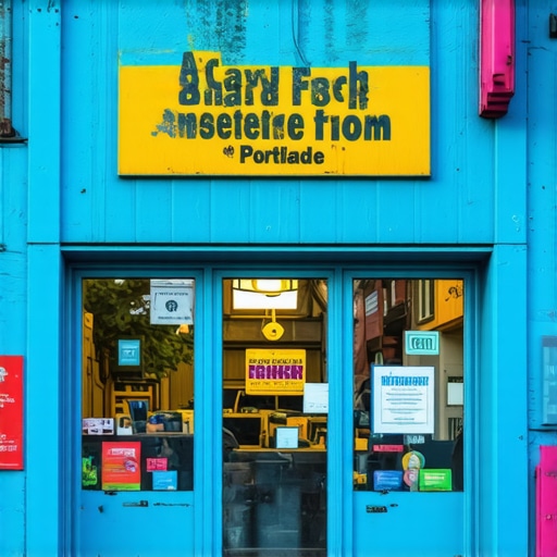 Vibrant Portland storefront with welcoming entrance and signage.