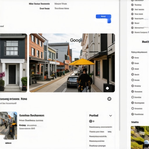 Screenshot of a Google My Business profile showing high-quality images, reviews, and local keywords.