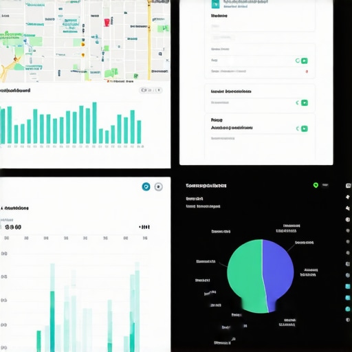 A comprehensive SEO analytics dashboard displaying local search rankings and performance metrics for Portland